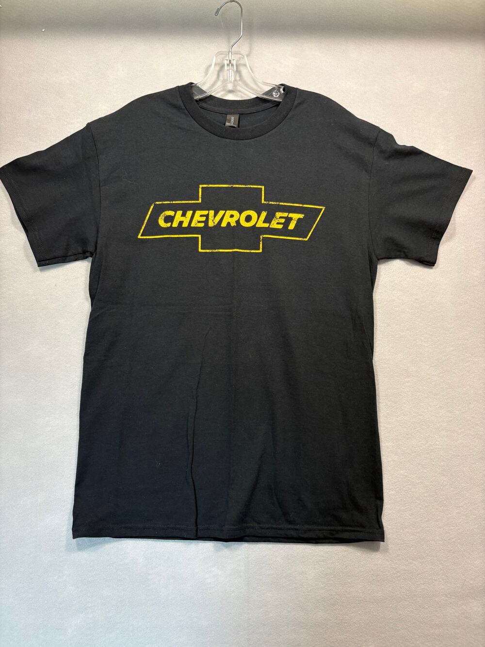 Chevrolet Black Graphic T-Shirt Men’s Large Bowtie Logo Tee Car Auto Brand